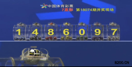 第2018074期七星彩开奖现场截图图片