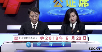第2018173期福彩3D开奖现场截图图片