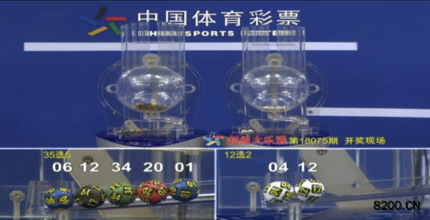 第2018075期大乐透开奖现场截图图片
