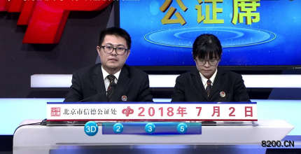第2018176期福彩3D开奖现场截图图片