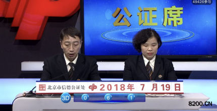第2018193期福彩3D开奖现场截图图片
