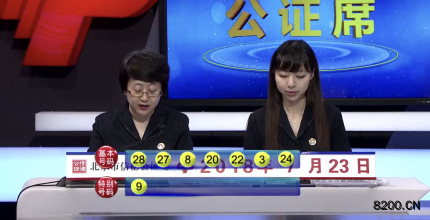 第2018085期七乐彩开奖现场截图图片