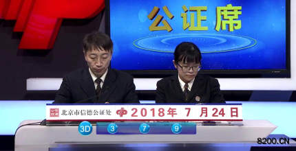 第2018198期福彩3D开奖现场截图图片