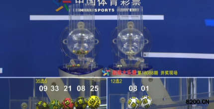 第2018088期大乐透开奖现场截图图片