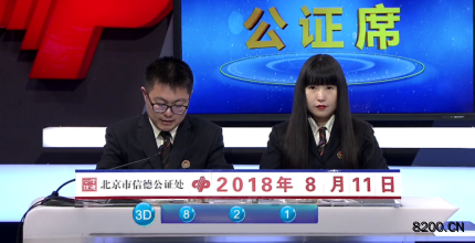 第2018216期福彩3D开奖现场截图图片