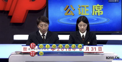 第2018102期七乐彩开奖现场截图图片