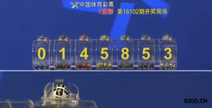 第2018102期七星彩开奖现场截图图片