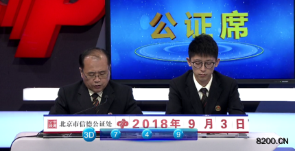 第2018239期福彩3D开奖现场截图图片