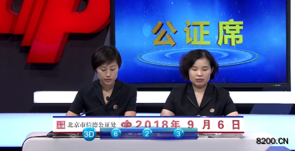 第2018242期福彩3D开奖现场截图图片