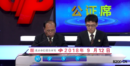 第2018248期福彩3D开奖现场截图图片