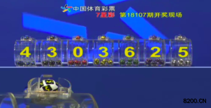 第2018107期七星彩开奖现场截图图片