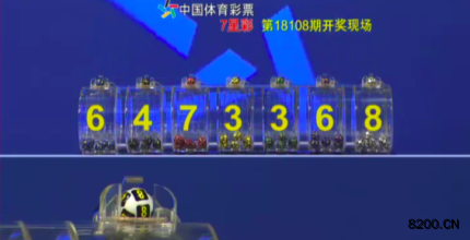 第2018108期七星彩开奖现场截图图片