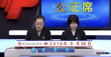 第2018266期福彩3D开奖现场截图图片