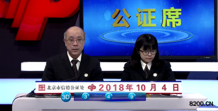 第2018270期福彩3D开奖现场截图图片