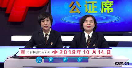 第2018280期福彩3D开奖现场截图图片