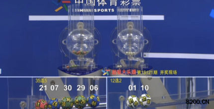 第2018121期大乐透开奖现场截图图片