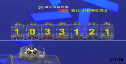 第2018127期七星彩开奖现场截图图片