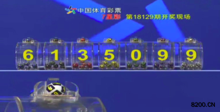 第2018129期七星彩开奖现场截图图片