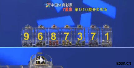 第2018133期七星彩开奖现场截图图片