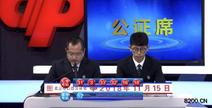 第2018134期双色球开奖现场截图图片