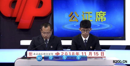 第2018312期福彩3D开奖现场截图图片