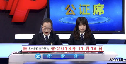 第2018315期福彩3D开奖现场截图图片