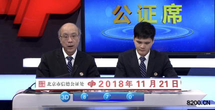 第2018318期福彩3D开奖现场截图图片