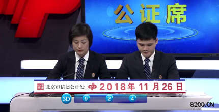 第2018323期福彩3D开奖现场截图图片