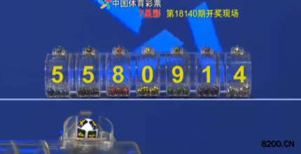 第2018140期七星彩开奖现场截图图片