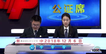 第2018333期福彩3D开奖现场截图图片