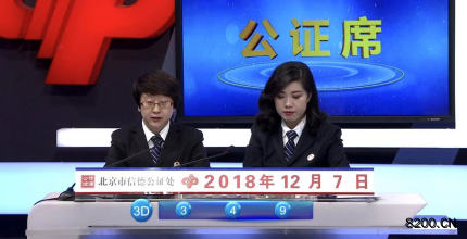 第2018334期福彩3D开奖现场截图图片
