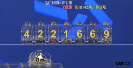 第2018143期七星彩开奖现场截图图片