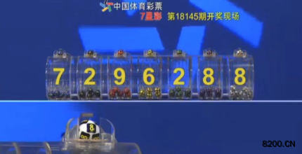 第2018145期七星彩开奖现场截图图片
