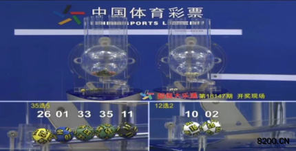 第2018147期大乐透开奖现场截图图片