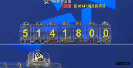 第2018147期七星彩开奖现场截图图片