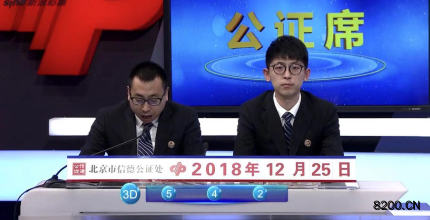 第2018352期福彩3D开奖现场截图图片