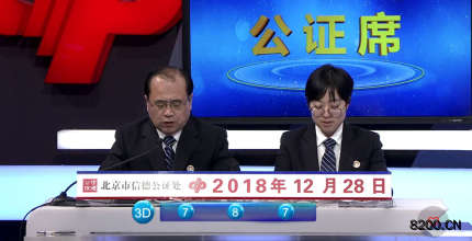 第2018355期福彩3D开奖现场截图图片