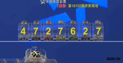 第2018152期七星彩开奖现场截图图片