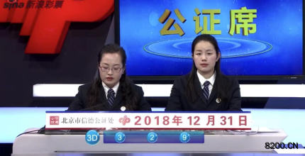 第2018358期福彩3D开奖现场截图图片