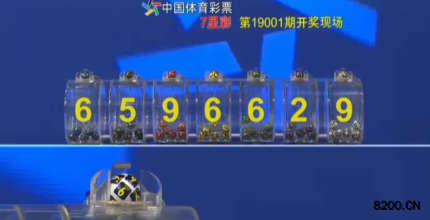 第2019001期七星彩开奖现场截图图片