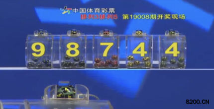 第2019008期排列3开奖现场截图图片