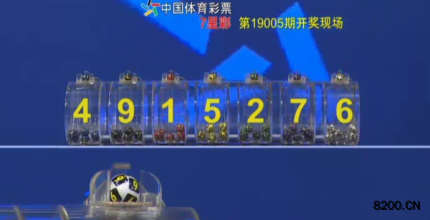 第2019005期七星彩开奖现场截图图片