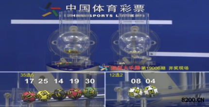 第2019006期大乐透开奖现场截图图片