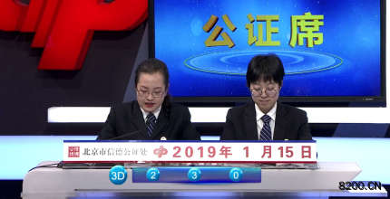 第2019015期福彩3D开奖现场截图图片