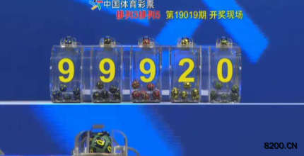 第2019019期排列3开奖现场截图图片