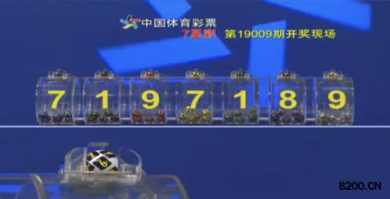 第2019009期七星彩开奖现场截图图片