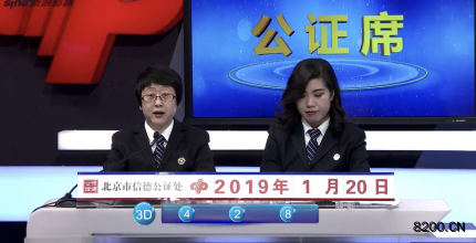 第2019020期福彩3D开奖现场截图图片