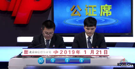 第2019021期福彩3D开奖现场截图图片