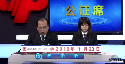 第2019023期福彩3D开奖现场截图图片