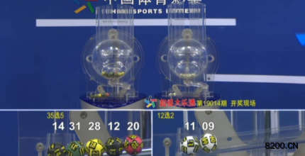 第2019014期大乐透开奖现场截图图片